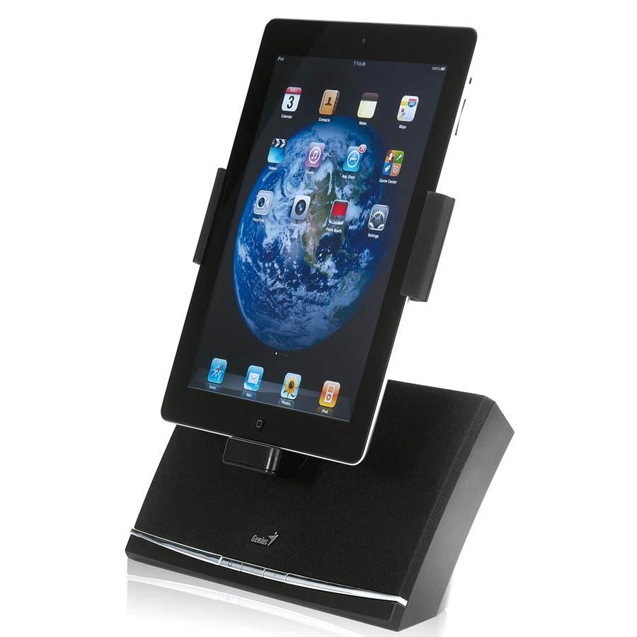  Si buscas Base Para iPad Con Parlante Genius Sp-i600 Potencia 4 W puedes comprarlo con UNIVERSO BINARIO está en venta al mejor precio