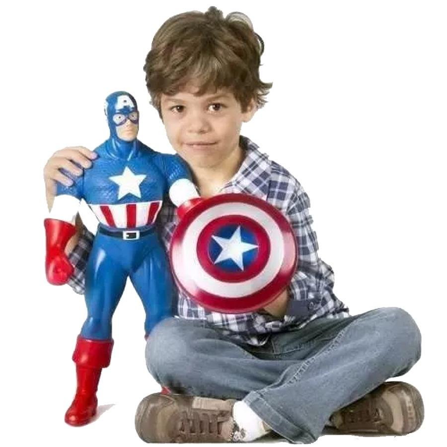  Si buscas Super Heroe Marvel Original Capitan America 55cm puedes comprarlo con UNIVERSO BINARIO está en venta al mejor precio
