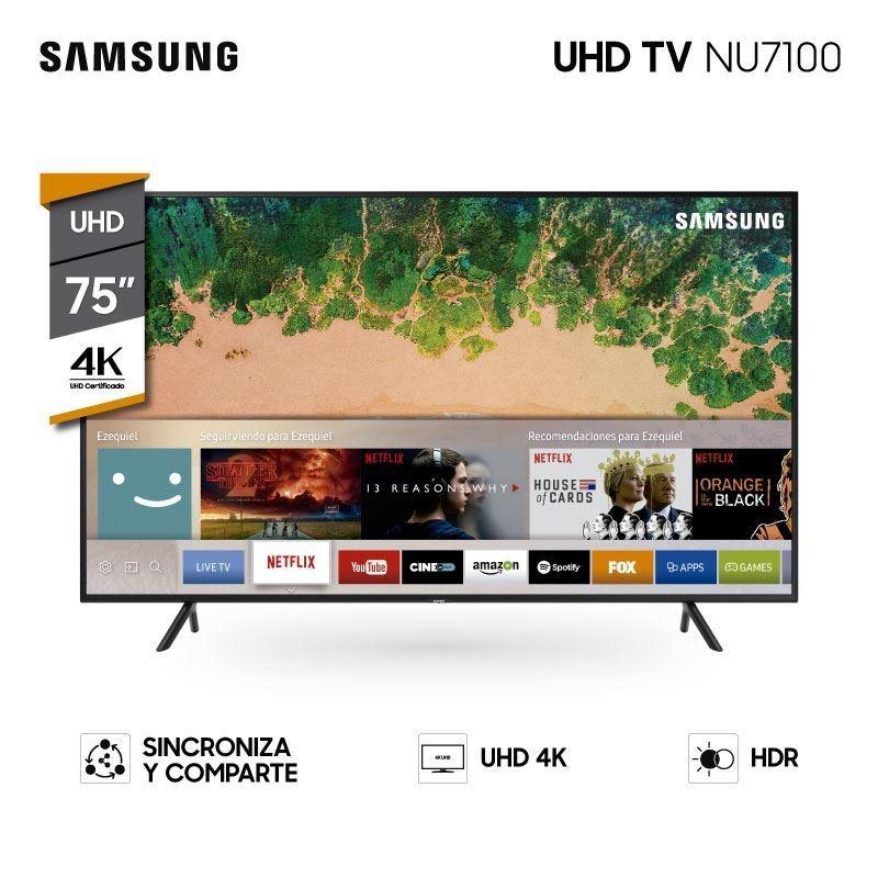  Si buscas Smart Tv Samsung 75 Uhd 4k Quad Core Web Browser Nu7100 Pcm puedes comprarlo con PCM-URUGUAY-SA está en venta al mejor precio