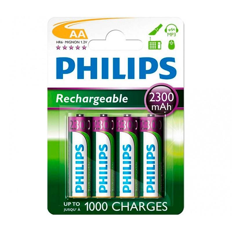  Si buscas Pila Recargable Philips Aa 2300mah Pack X4 puedes comprarlo con FERRETERIAFERRESERVI está en venta al mejor precio