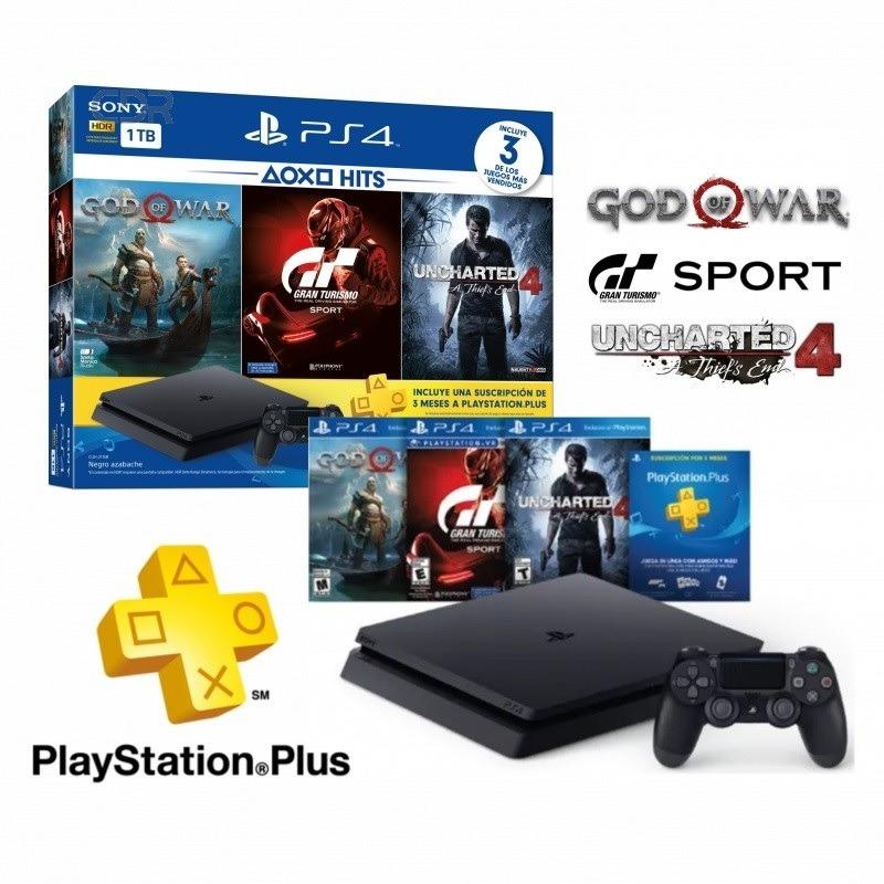  Si buscas Consola Sony Playstation 4 1tb Slim Con 3 Juegos puedes comprarlo con DRACMA STORE está en venta al mejor precio