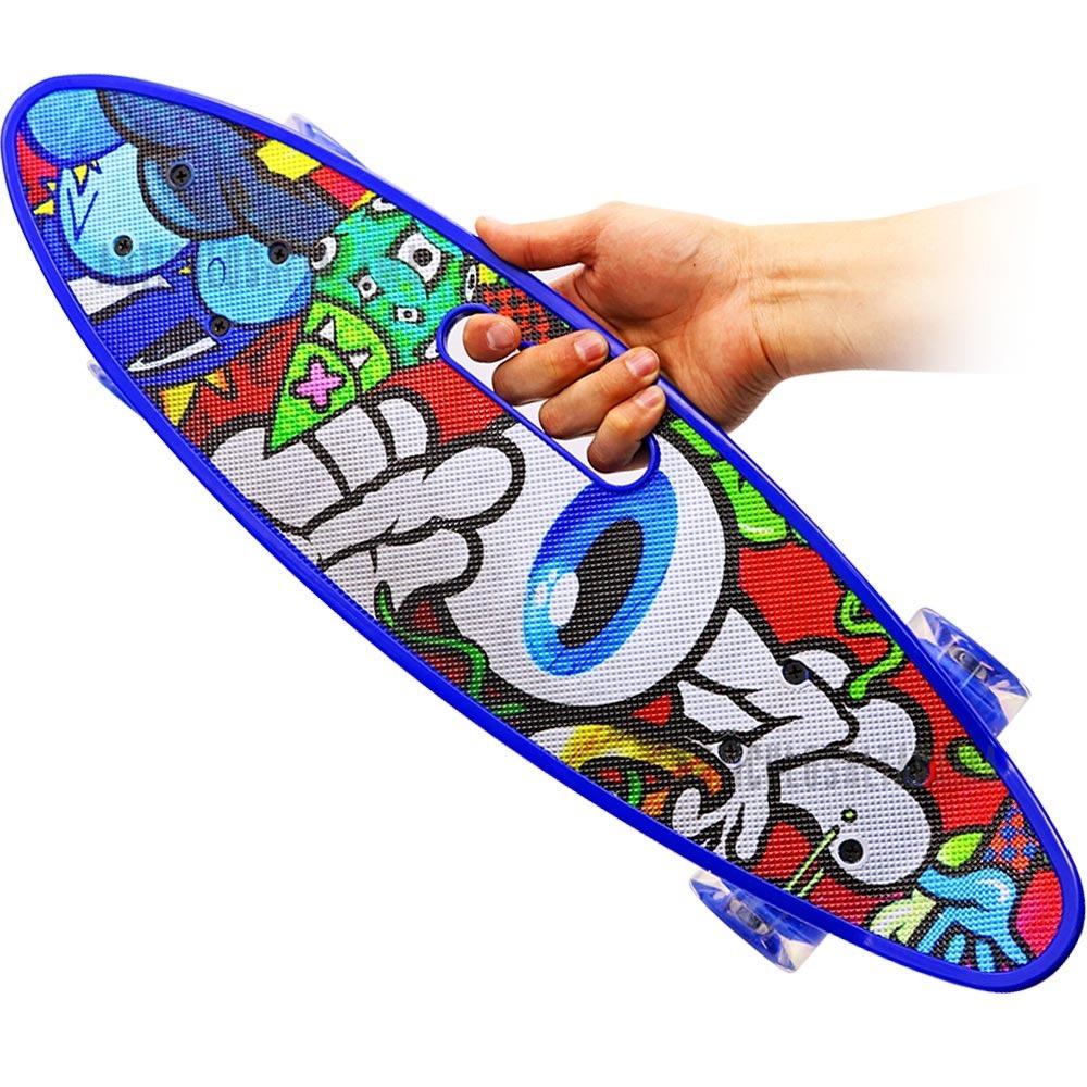  Si buscas Patineta Tabla Mini Long Skate Board Llantas En Goma Y Luces puedes comprarlo con ARTICULOSALTAGAMA está en venta al mejor precio