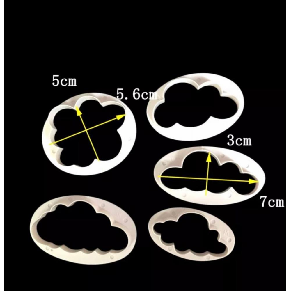  Si buscas Cortador De Nube X 5 Unidades Fondant puedes comprarlo con PRODUCTOSENLINEA está en venta al mejor precio