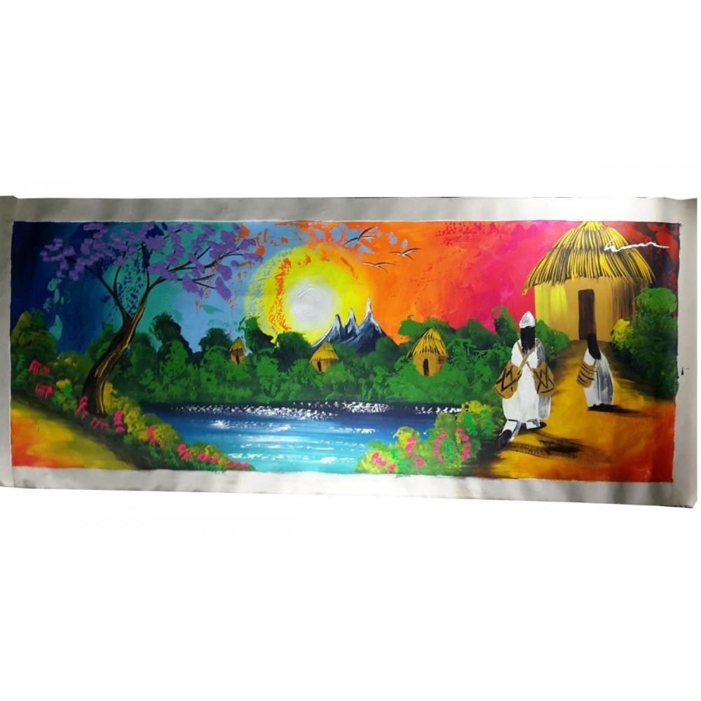  Si buscas Cuadro Pintura Obra Original Indigenas De La Sierra Nevada puedes comprarlo con MYTIENDAONLINE está en venta al mejor precio