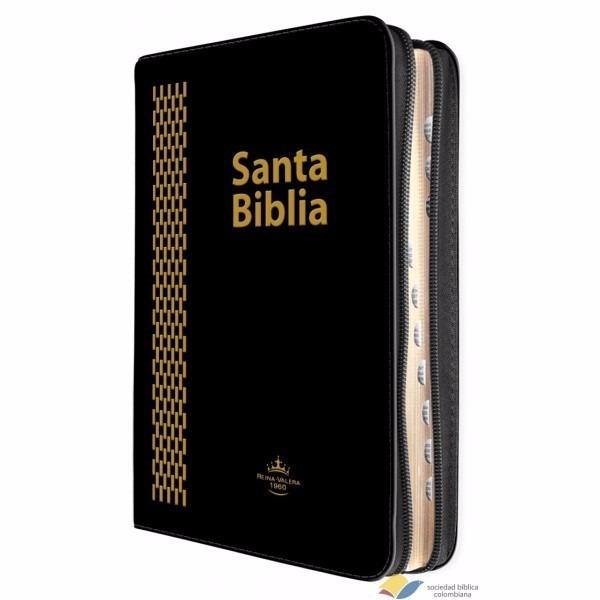  Si buscas Biblia Flexible Negra Con Índice Y Cierre Letra Gigante puedes comprarlo con TIENDAPABLUS está en venta al mejor precio