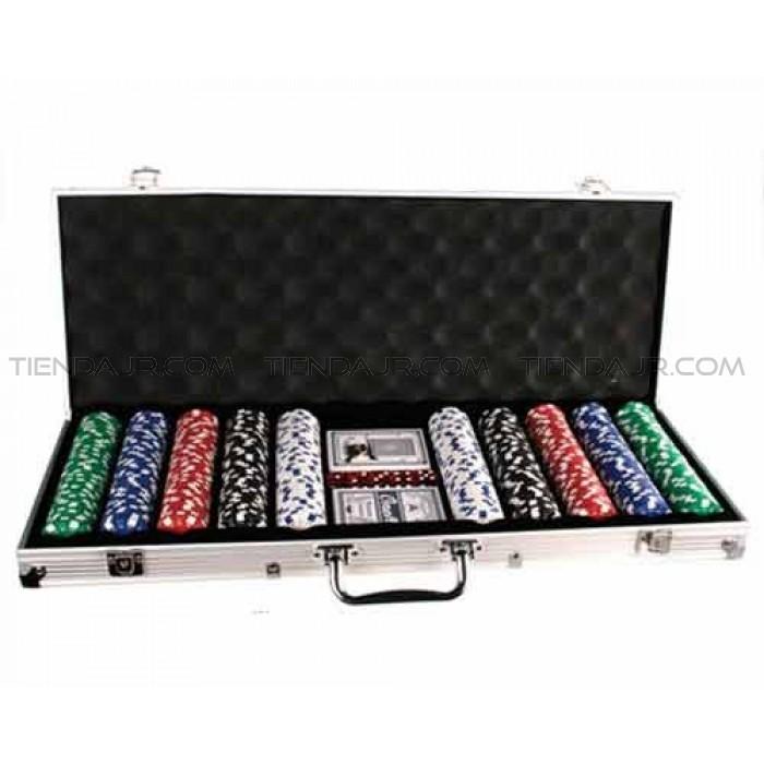  Si buscas Maletines en aluminio para Poker Con 500 chips fichas 11.5gr + Cartas Barajas puedes comprarlo con VALMARA está en venta al mejor precio