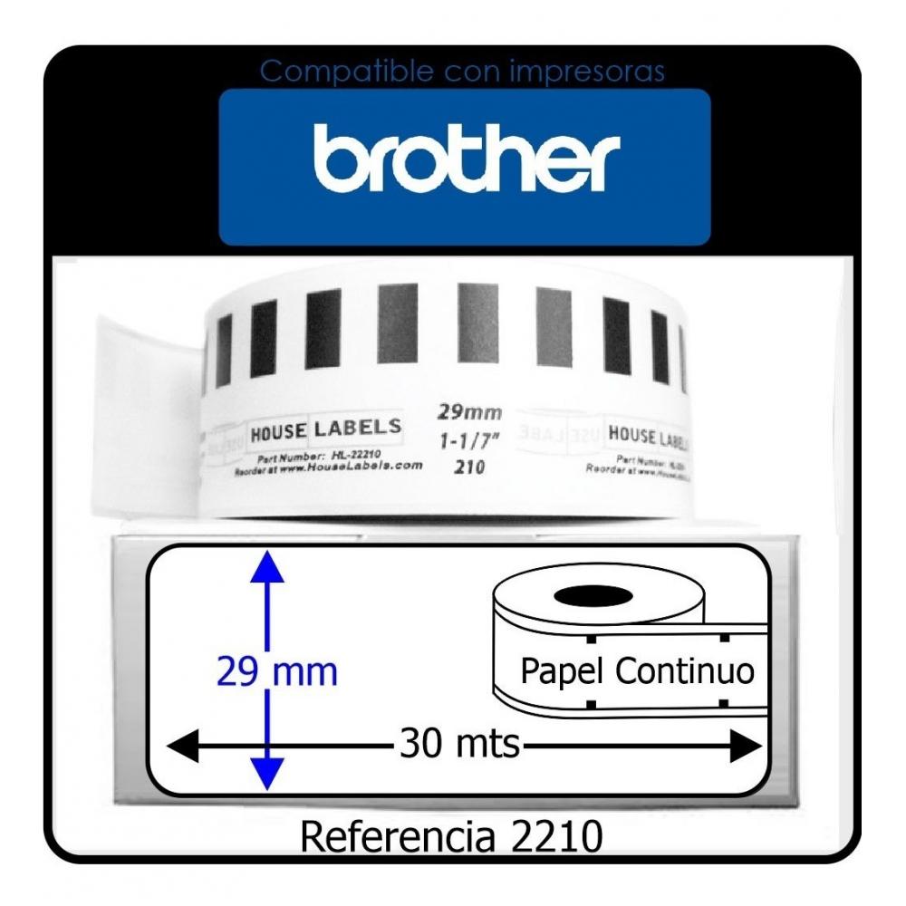  Si buscas Etiquetas Adhesivas Dk 2210 Impresora Brother 29mm X 30m puedes comprarlo con IMPORTACIONES WEST está en venta al mejor precio