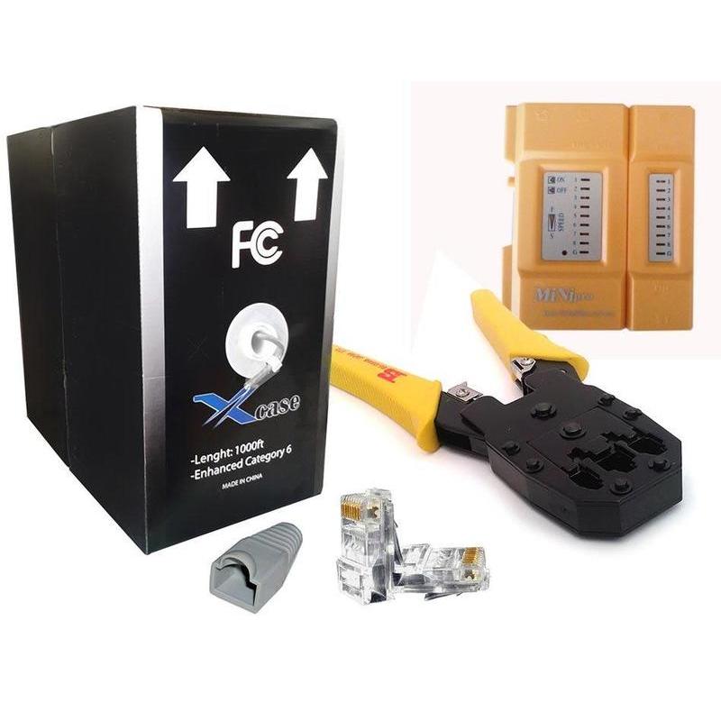  Si buscas Kit Redes 2-1 Bobina 100m Cable Utp Cat5 + 25 Plug Rj45 Cat5 puedes comprarlo con PRODIGYCOMPUTACION está en venta al mejor precio