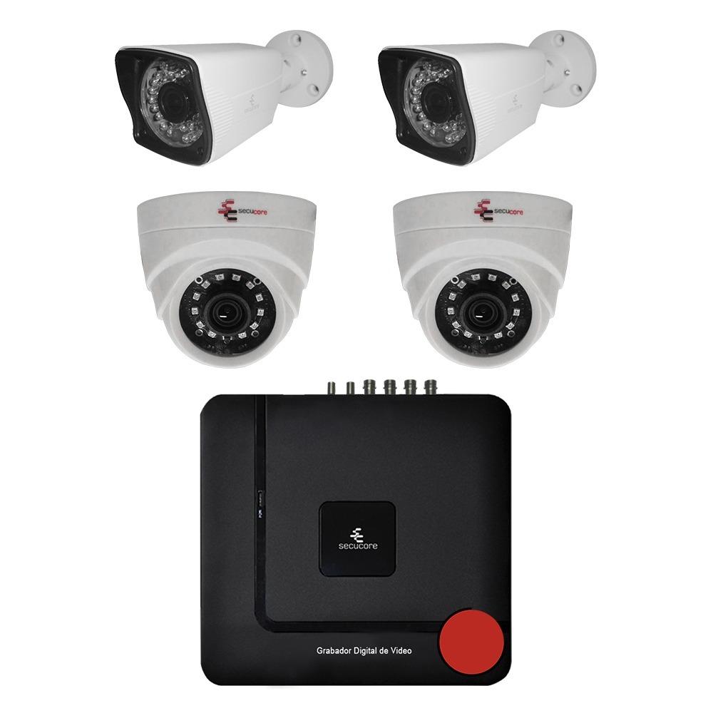  Si buscas Kit Cctv Circuito Cerrado Vigilancia 4 Camaras Ahd 1080p 2mp puedes comprarlo con TEC-DEPOT está en venta al mejor precio