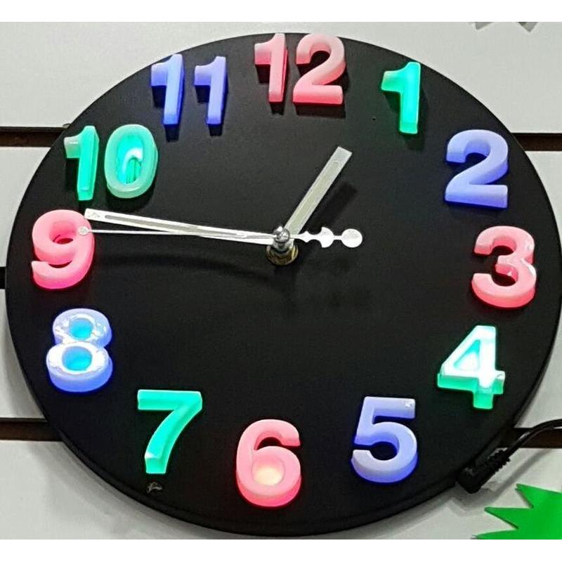  Si buscas Reloj Pared 3d Con Iluminación Led Multicolor Hogar Oficina puedes comprarlo con MULTI COMPRAS está en venta al mejor precio