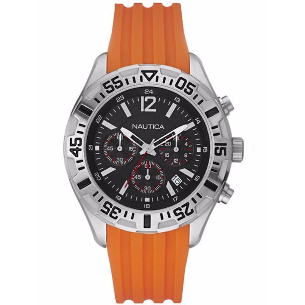  Si buscas Reloj Nautica A17666g Reloj Cronógrafo Microesferas Naranja puedes comprarlo con COMPUTADORASZAMORA está en venta al mejor precio