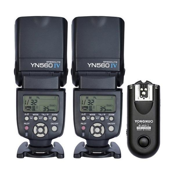  Si buscas Kit 2 Flash Yongnuo 560 Iv Y Disparador Rf603 Nikon puedes comprarlo con PROFOTOMX está en venta al mejor precio