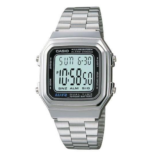  Si buscas Reloj Casio Retro Vintage A178 Plata - Hora Doble - Cfmx puedes comprarlo con CFMX está en venta al mejor precio
