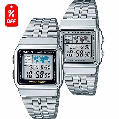  Si buscas Reloj Casio Retro Vintage A500 Plata - 100% Original - Cfmx puedes comprarlo con CFMX está en venta al mejor precio