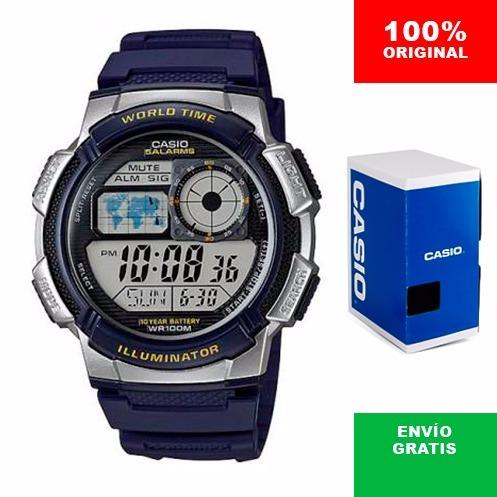  Si buscas Reloj Caballero Casio Ae1000 Azul - Hora Mundial - Cfmx - puedes comprarlo con CFMX está en venta al mejor precio