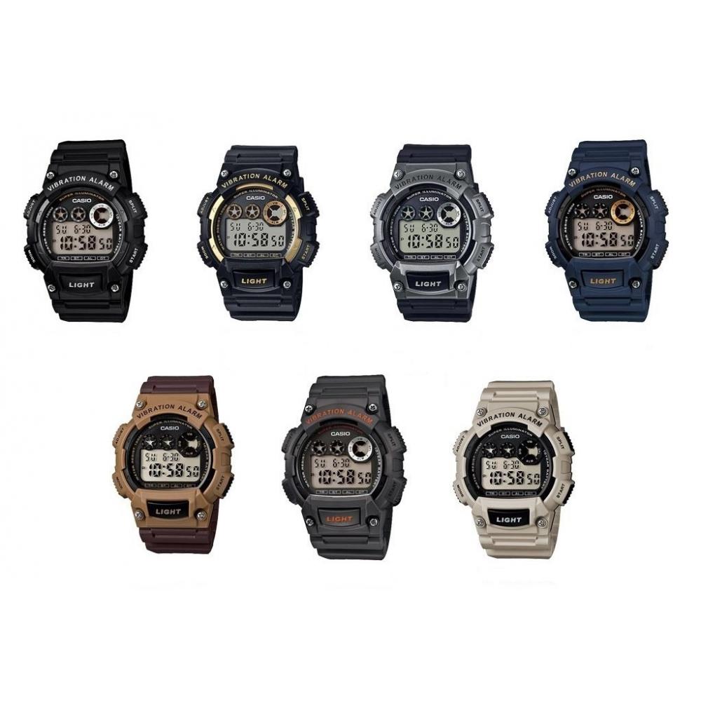 Cfmx Caballero Alarma Casio Vibratoria Reloj Gris En W735 vmwN80On
