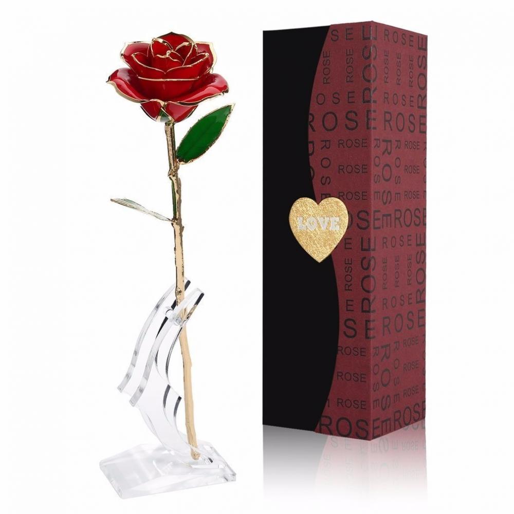  Si buscas Rosa Natural Baño Oro 24k Y Base El Mejor Regalo Amor puedes comprarlo con DSHOPMEXICO está en venta al mejor precio