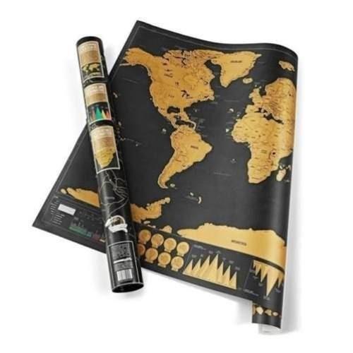  Si buscas Mapa Mundial Rascable Edición Deluxe De Lujo Grande 82cm puedes comprarlo con DSHOPMEXICO está en venta al mejor precio