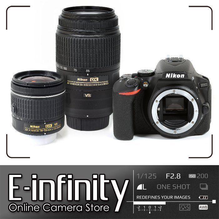 If you are looking NEW Nikon D5600 DSLR Camera Black + AF-P 18-55mm VR + AF-S 55-300mm VR Lens you can buy to E-INFINITY, It is on sale at the best price