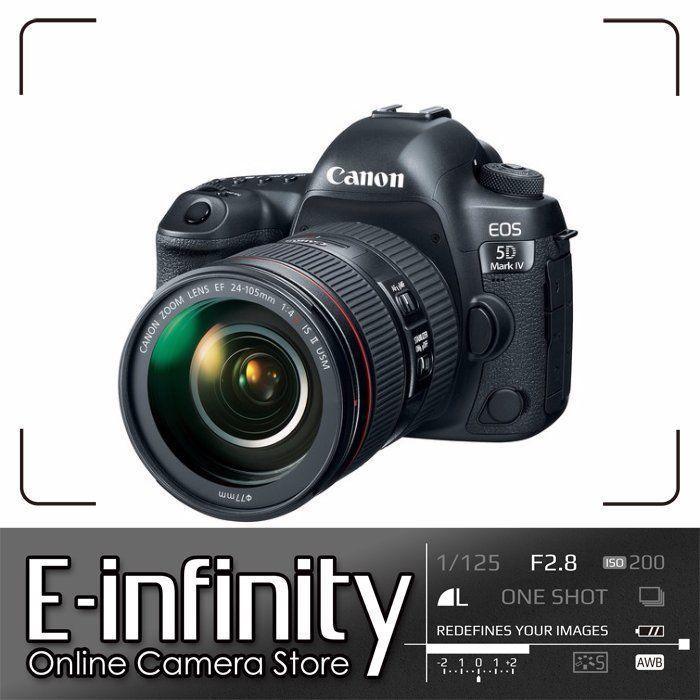 If you are looking NEW Canon EOS 5D Mark IV DSLR Camera + EF 24-105mm f/4L IS II USM Lens you can buy to E-INFINITY, It is on sale at the best price