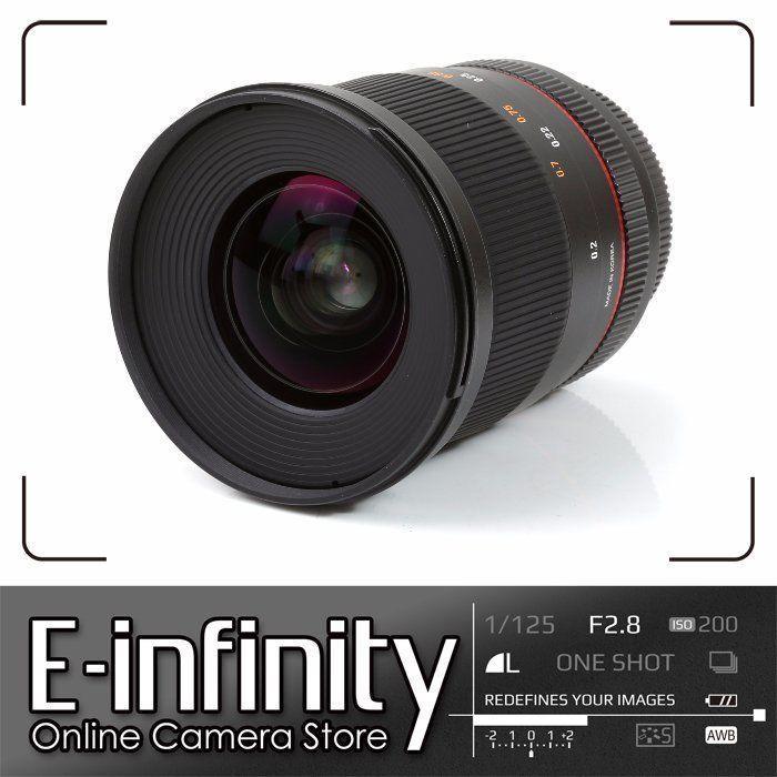 If you are looking NEW Samyang 20mm f/1.8 ED AS UMC for Canon Mount you can buy to E-INFINITY, It is on sale at the best price