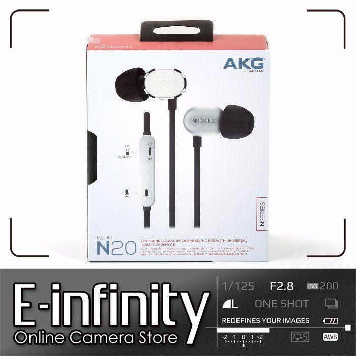 If you are looking NEW AKG N20U Reference Class In-Ear Headphones with 3 Button Remote (Silver) you can buy to E-INFINITY, It is on sale at the best price