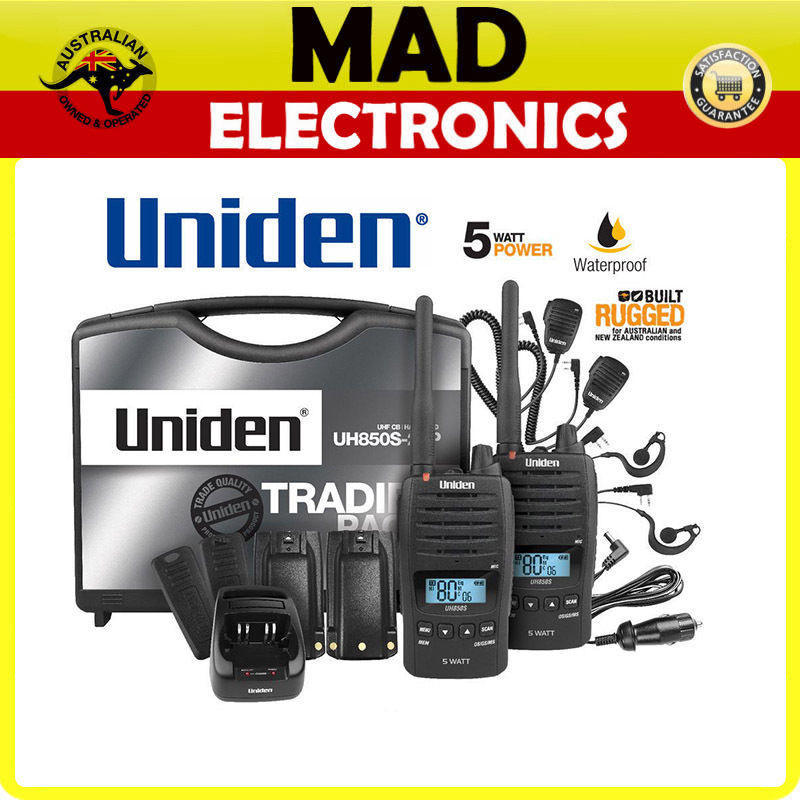 If you are looking Uniden UH850S-2TP TWIN Tradies Pack 5 Watt Rugged Handheld CB UHF Walkie Talkie you can buy to madelectronics, It is on sale at the best price