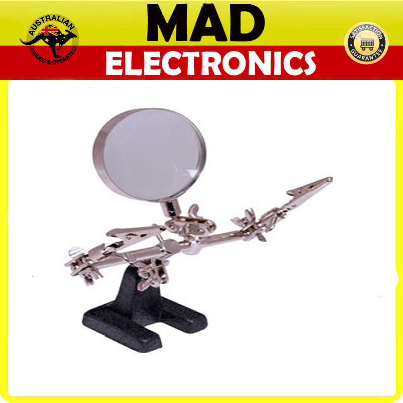 If you are looking PCB Holder Solder Stand & Magnifier you can buy to madelectronics, It is on sale at the best price