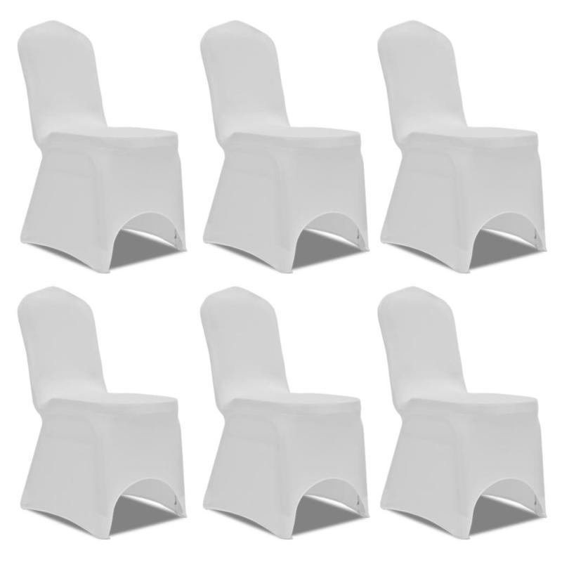 If you are looking 6 pcs White Lycra Spandex Stretch Chair Covers Wedding Party Banquet Decoration you can buy to vidaxl-au, It is on sale at the best price