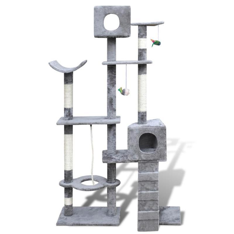 If you are looking Cat Tree 175 Grey Pet Scratcher Post Condo Poles House Gym Furniture Scratching you can buy to vidaxl-au, It is on sale at the best price