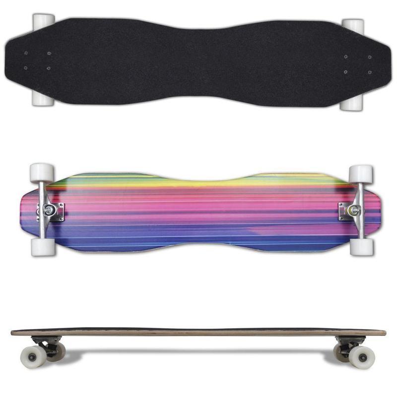 If you are looking Longboard Skateboard "8" Shaped Complete Rainbow Graphic 9 Layers Speed Cruiser you can buy to vidaxl-au, It is on sale at the best price