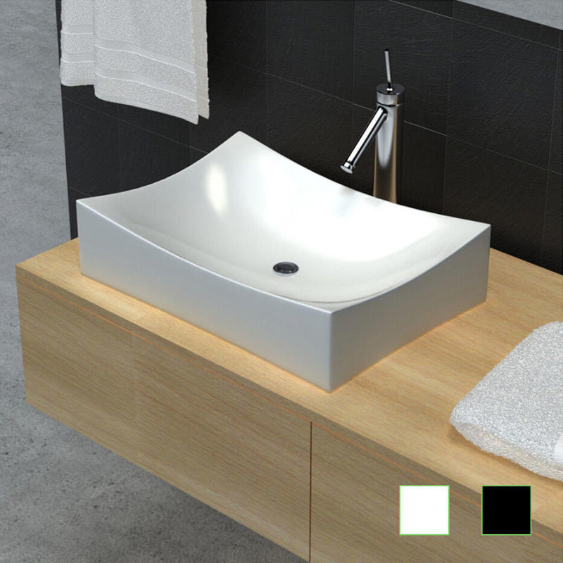 If you are looking vidaXL Ceramic Sink Porcelain Bathroom Art Basin Bowl High Gloss Black/White you can buy to vidaxl-au, It is on sale at the best price