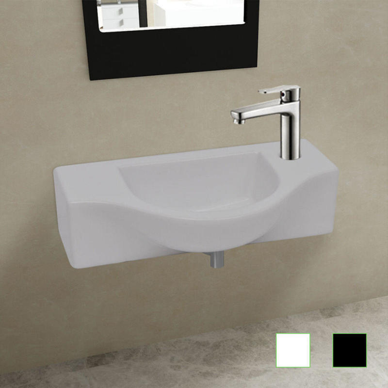 If you are looking vidaXL Ceramic Bathroom Sink Basin Faucet Hole Wash Bowl Wall Hung White/Black you can buy to vidaxl-au, It is on sale at the best price