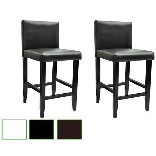2pc Leather Bar Stools Kitchen Dining Chair Timber White Black Brown W Footrest In Sydney Australia By Vidaxl Au Anuncio Ya Id 437815
