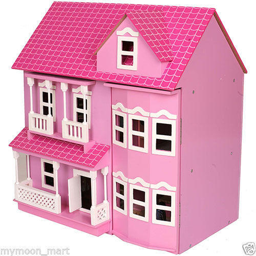 If you are looking Mamakiddies Victorian Pink Wooden Dolls Doll House w/ 40+ Furniture & 4 Dolls you can buy to mymoon_mart, It is on sale at the best price