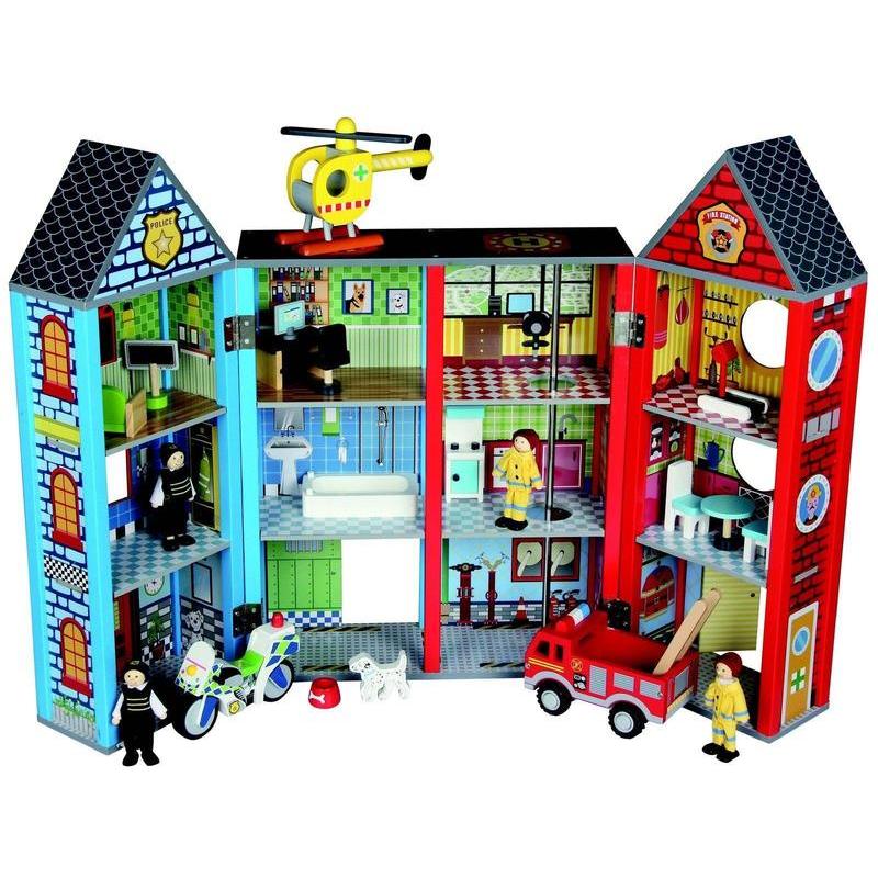 If you are looking BRAND NEW QUALITY BUBBADOO WOODEN TOY RESCUE PLAY SET POLICE FIRE PLAYSET you can buy to nicolestoysgifts, It is on sale at the best price