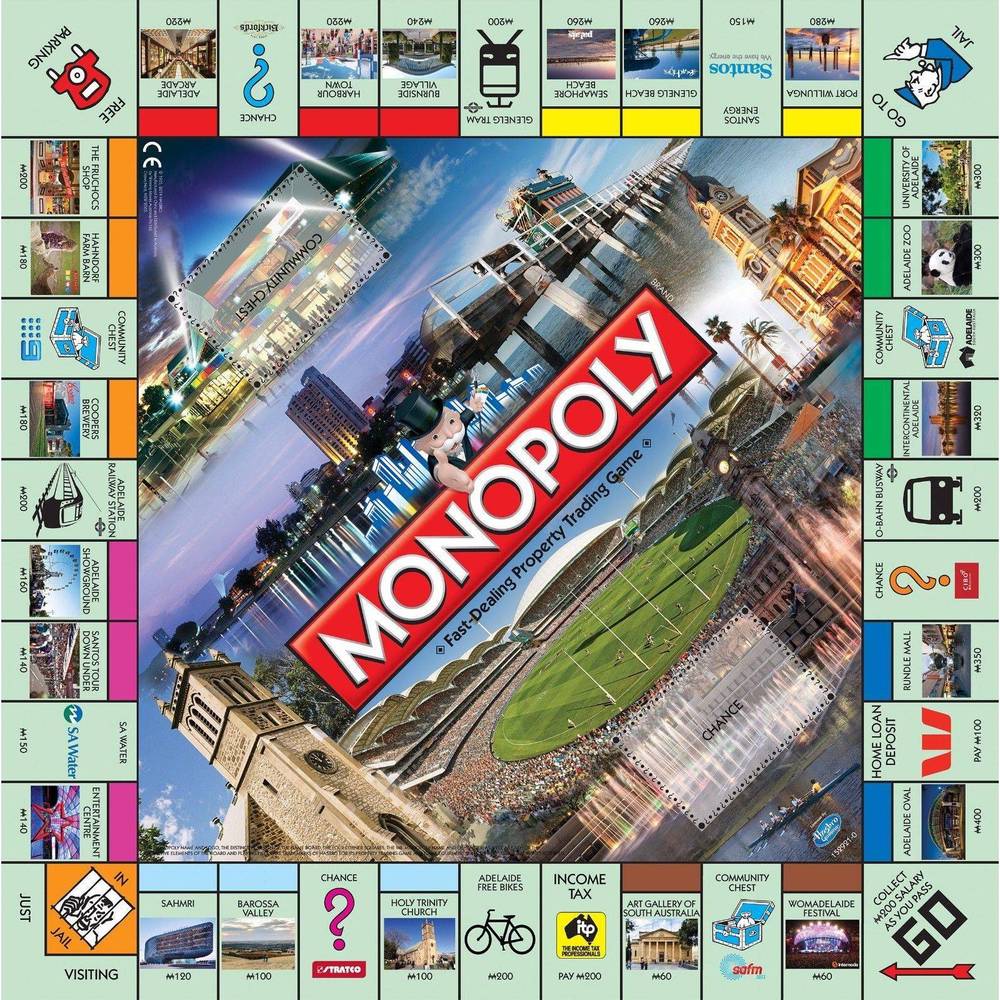 If you are looking NEW MONOPOLY BOARD GAME ADELAIDE EDITION 152921-1 you can buy to nicolestoysgifts, It is on sale at the best price