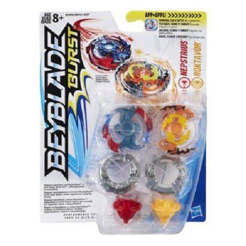 If you are looking BRAND NEW HASBRO BEYBLADE BURST DUAL PACK NEPSTRIUS AND ROKTAVOR B9496 you can buy to nicolestoysgifts, It is on sale at the best price