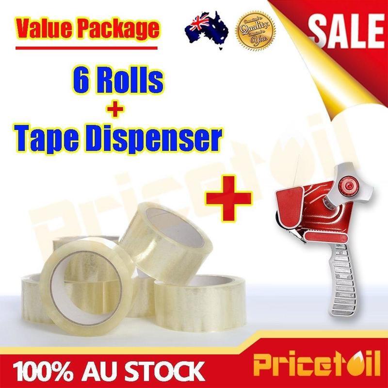 If you are looking OZ New 1x Packaging Tape Dispenser Gun + 6 Rolls 75M x 48MM Clear Packing Tape you can buy to Pricetail, It is on sale at the best price