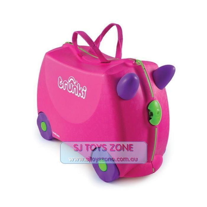 If you are looking Trunki Ride On Suitcase Trixie Pink Kids Travel Luggage Toy Box you can buy to sjtoyszone, It is on sale at the best price