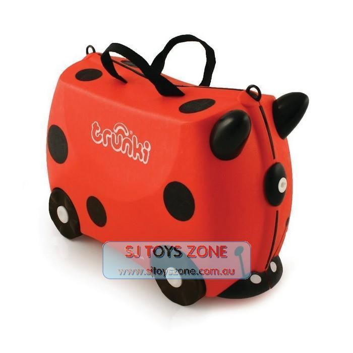 If you are looking Trunki Ride On Suitcase Harley Ladybug Kids Travel Luggage Toy Box you can buy to sjtoyszone, It is on sale at the best price
