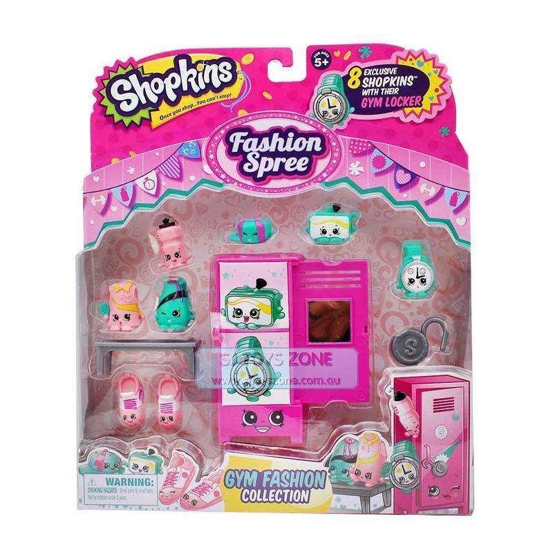 If you are looking Shopkins Fashion Spree Gym Fashion Collection 8 Mini Shopkins & Gym Locker Incl you can buy to sjtoyszone, It is on sale at the best price
