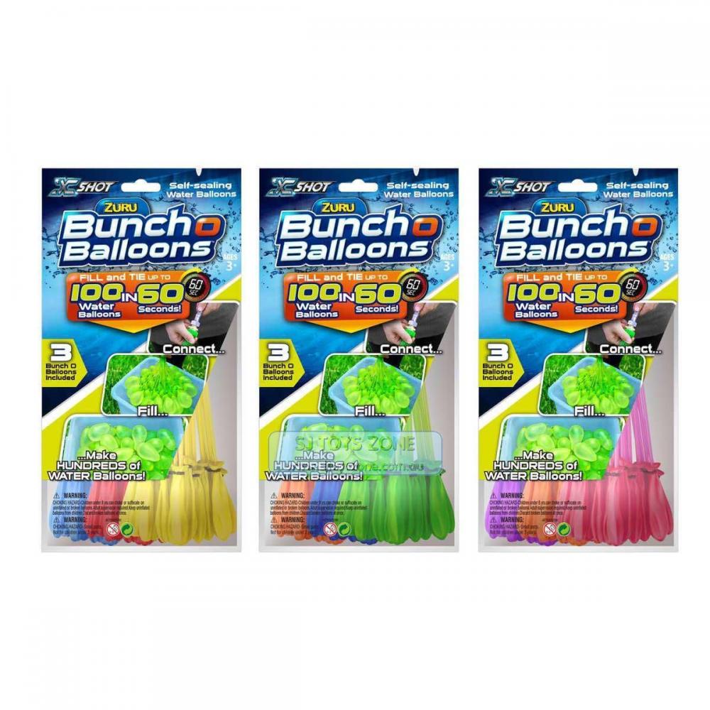 If you are looking 3 x Zuru Bunch O Balloons 3 pack Foil Bag Total 9 Bunch Make 300+ Water Balloons you can buy to sjtoyszone, It is on sale at the best price