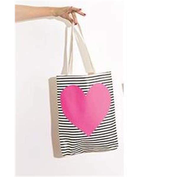 If you are looking NEW Mr & Mrs Jones Canvas Tote Bag - Pink Heart you can buy to mini-meez, It is on sale at the best price