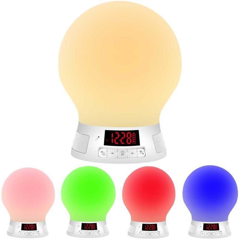 If you are looking Rechargeable Wireless AUX/Bluetooth Speaker FM Radio/Alarm LED Lamp/Night Light you can buy to KG Electronic, It is on sale at the best price