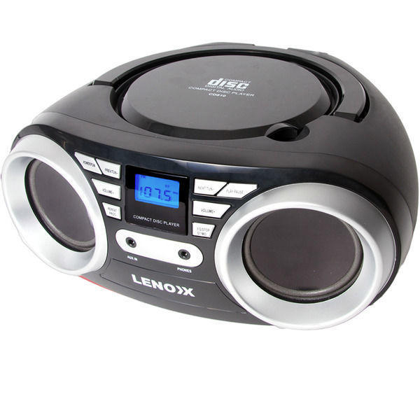 If you are looking Lenoxx Black Portable Boombox CD CD-R/CD-RW Player Speaker/FM radio/Aux in 3.5mm you can buy to KG Electronic, It is on sale at the best price