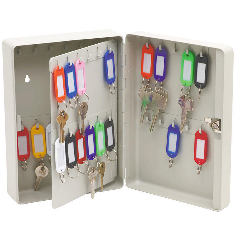 If you are looking 46 Hooks Wall Mountable Sturdy Metal Key Keyring Safe Box Caddy/Organiser/Tags you can buy to KG Electronic, It is on sale at the best price