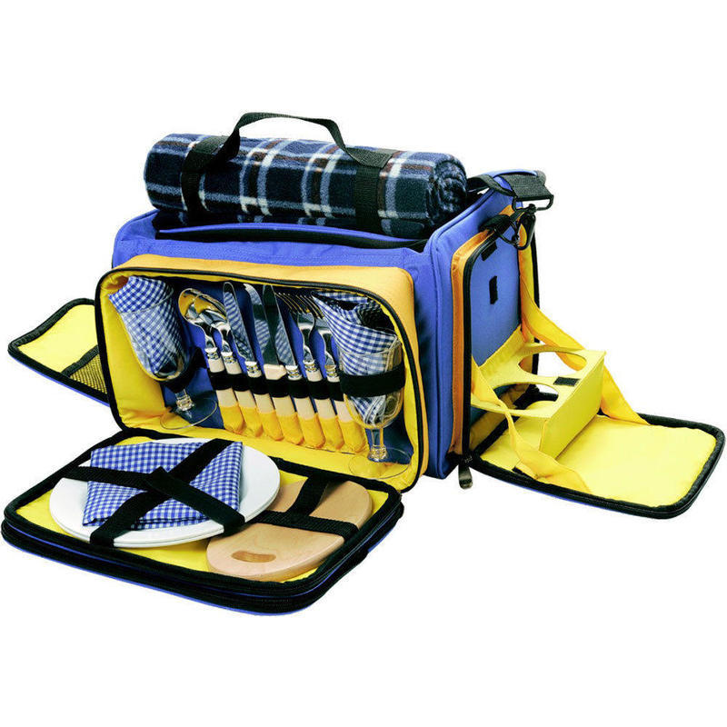 If you are looking 2 Person Picnic Set/Shoulder Bag Plates/Cutlery/Wine Glasses Blanket Cup Holders you can buy to KG Electronic, It is on sale at the best price