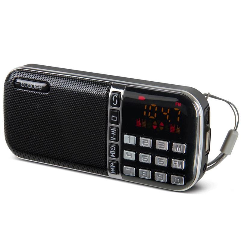 If you are looking Buddee Portable AM/FM Radio/Speaker USB/TF/MicroSD Port Rechargeable Black you can buy to KG Electronic, It is on sale at the best price