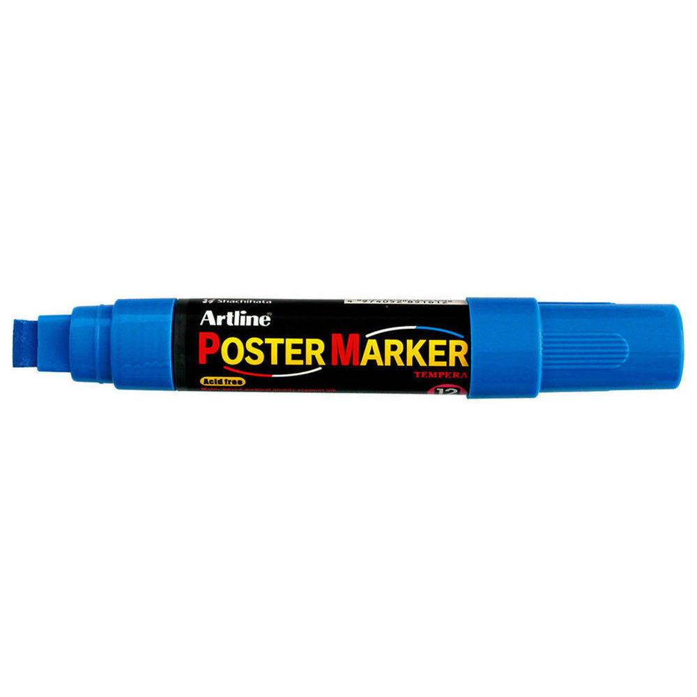 If you are looking Blue Artline Poster Marker Tempera Ink 12Mm Wedge - Plastic/Glass/Rubber/Metal you can buy to KG Electronic, It is on sale at the best price